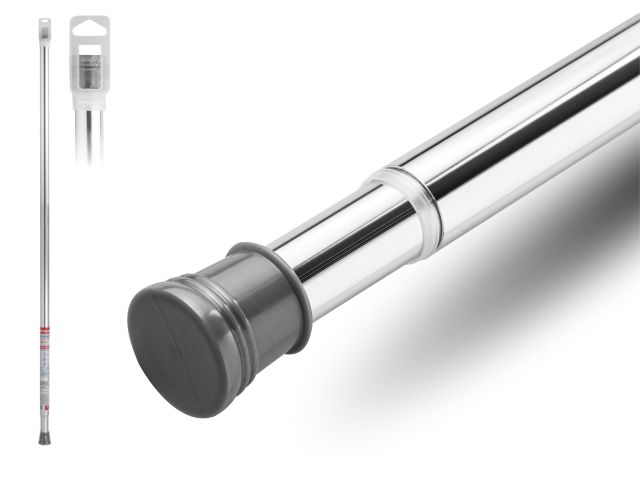 Карниз раздвижной алюминиевый 2,0 м, серебро, PERFECTO LINEA