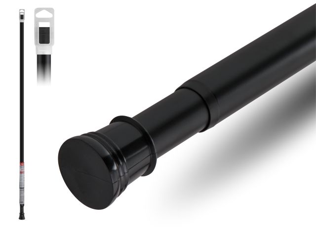 Карниз раздвижной алюминиевый 2,0 м, черный, PERFECTO LINEA