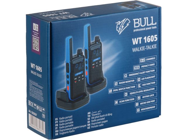 Портативная радиостанция BULL WT 1605 в кор. (комплект 2 шт.)