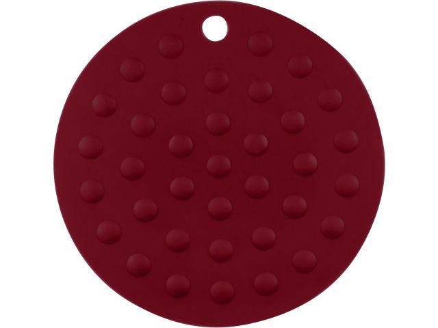Коврик под горячее силиконовый, круглый, 17.5 х 0.2 см, BURGUNDY, PERFECTO LINEA