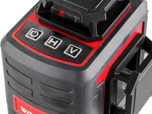 Нивелир лазерный линейный WORTEX LX LL 0340-2 (4х360°, до 25 м, +/- 0.3 мм/м, зеленый)