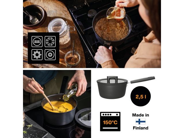 Соусник с крышкой 2,5л Hard Face FISKARS