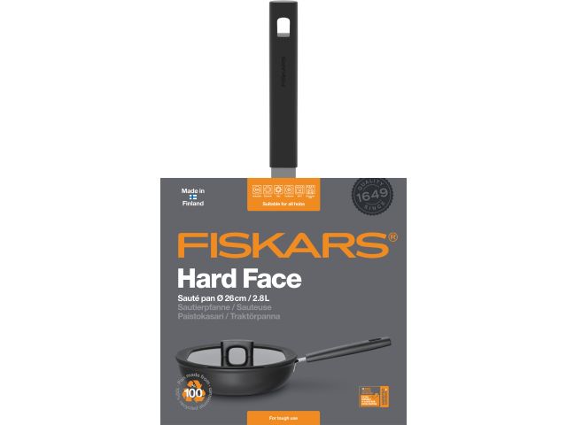 Сотейник с крышкой 26 см/2,8л Hard Face FISKARS