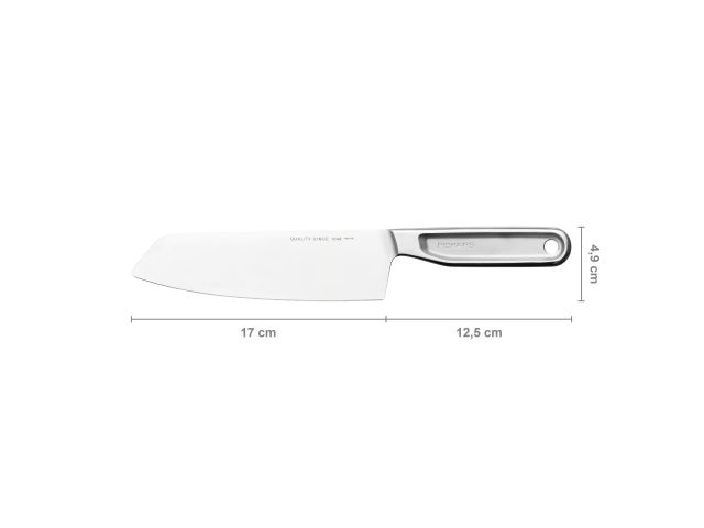 Нож сантоку 17см цельнометаллический All Steel Fiskars