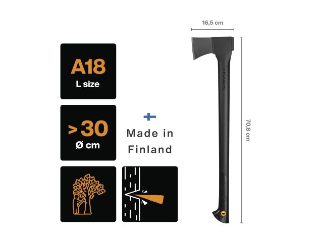 Топор универсальный Solid A18 Fiskars