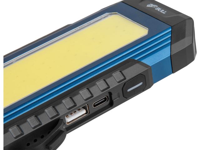 Фонарь светодиодный аккумуляторный BULL CF 2310 в кор. 230-1000 Лм, 7 режимов, магнит