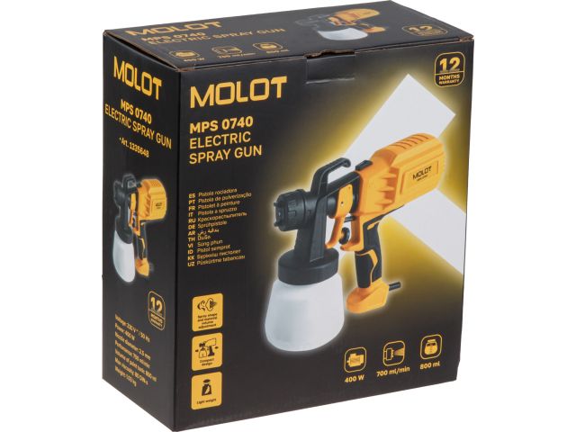 Краскораспылитель электрический MOLOT MPS 0740 в кор.