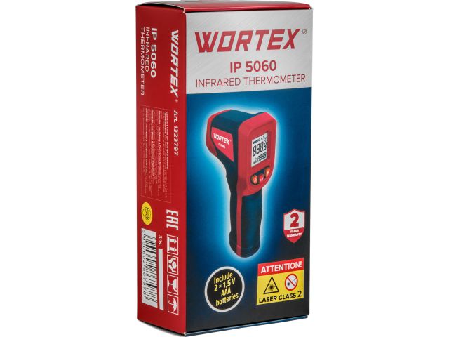 Инфракрасный термометр (пирометр) WORTEX IP 5060 -50°C...+600°C,
