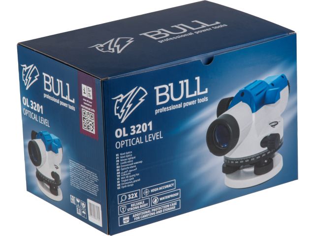 Нивелир оптический BULL OL 3201 + аксессуары в кор.