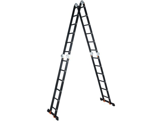 Лестница алюм. многофункц.4х6 ступ.(стрем.-332см,лестн.-690см) 17,0кг BLACK LINE STARTUL (ST9930-06)