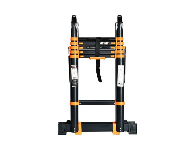 Лестница телескопическая 2-х секц. алюм. 290/580см, 2х7 ступ. 19,2кг BLACK LINE STARTUL (ST9932-058)