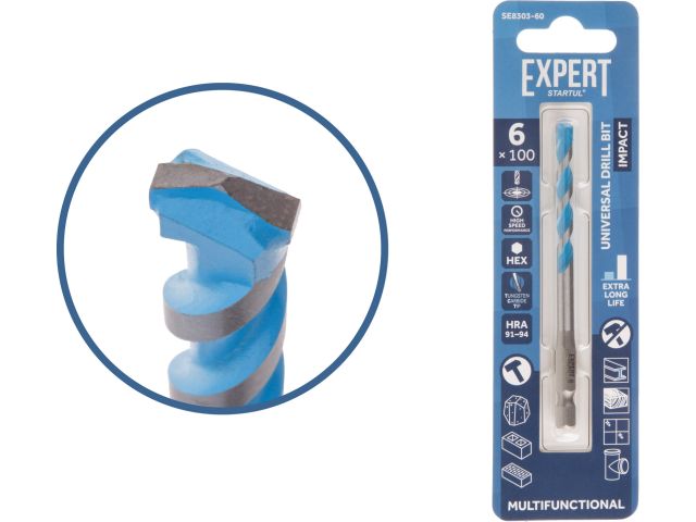 Сверло универсальное 6x100 мм MultiFunctional EXPERT STARTUL
