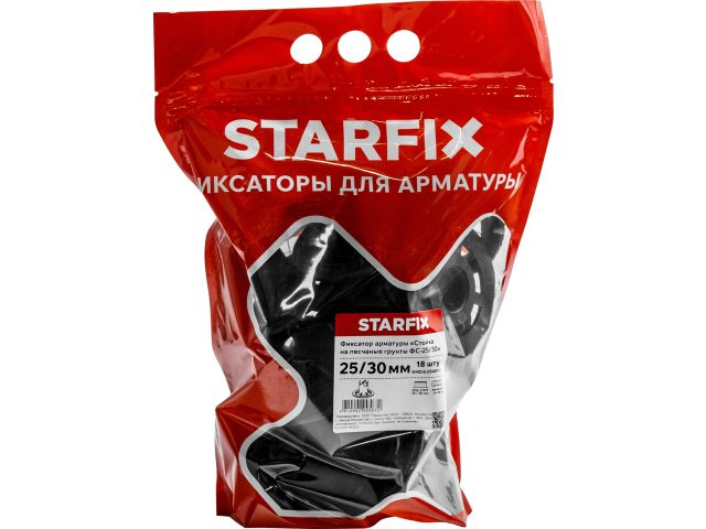 Фиксатор арматуры "Стойка на песчаные грунты ФС-25/30" 4-18 (18 шт в дой-паке) STARFIX