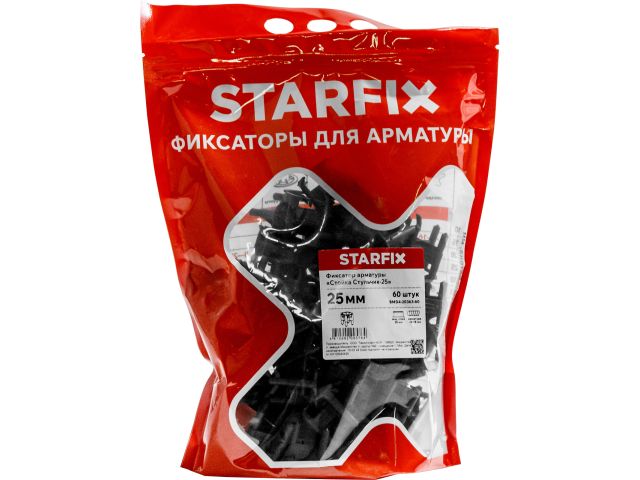 Фиксатор арматуры "Стойка/Стульчик-25" 6-18 (60 шт в дой-паке) STARFIX