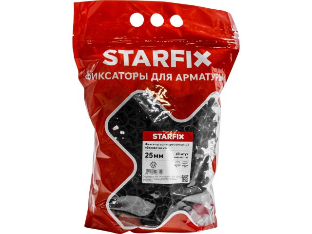 Фиксатор арматуры "Звездочка-25" 6-20 усиленный (40 шт в дой-паке) STARFIX