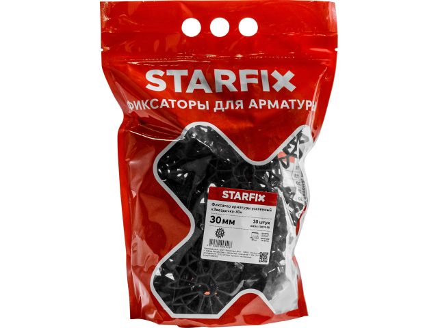 Фиксатор арматуры "Звездочка-30" 6-20 усиленный (30 шт в дой-паке) STARFIX