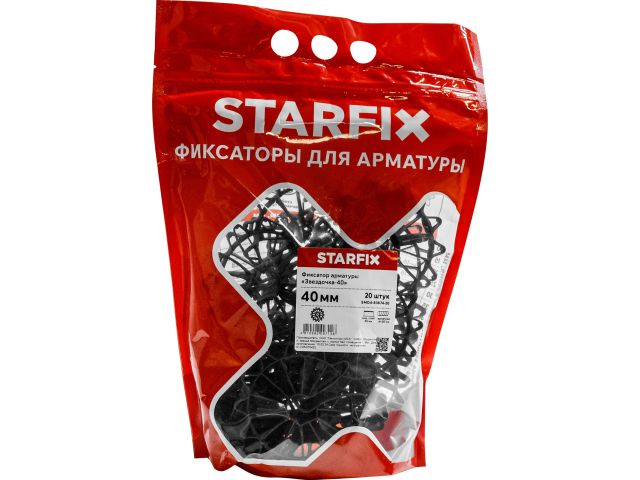 Фиксатор арматуры "Звездочка-40" 6-20 (20 шт в дой-паке) STARFIX