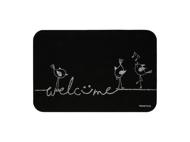 Коврик придверный "Welcome", птицы 40*60см, VORTEX