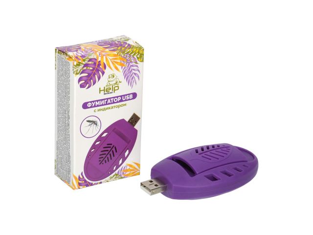 Фумигатор USB для пластин, с индикатором, HELP