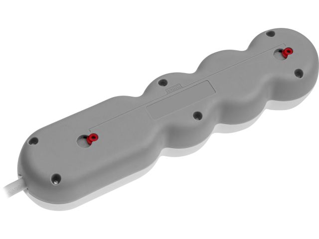 Удлинитель 3м (4 роз., 2,2кВт, с/з, выкл, ПВС 3х0,75) LEIDEN ELECTRIC
