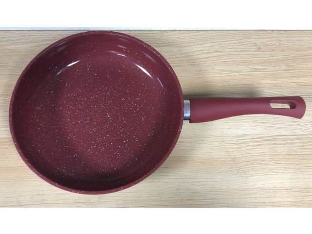 Сковорода ф 22х5.3 см, алюм., антиприг. покр., серия Cook&Fun, бургундия, PERFECTO LINEA