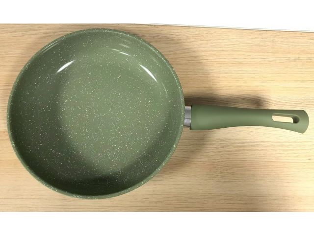 Сковорода ф 26х5.8 см, алюм., антиприг. покр., серия Cook&Fun, природный зелёный, PERFECTO LINEA