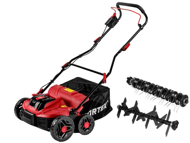 Аккум. аэратор-скарификатор WORTEX CAE 3736 ALL1 XLT SOLO БЕСЩЁТ.ДВИГ., 18В+18В, шир. 37 см
