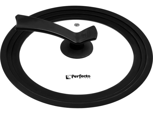 Крышка стеклянная универсальная, 240-260-280 мм, с ручкой-подставкой, CHEF, PERFECTO LINEA