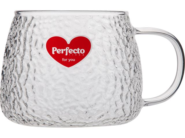 Кружка стеклянная, 450 мл, серия SYMPHONY CLEAR, PERFECTO LINEA