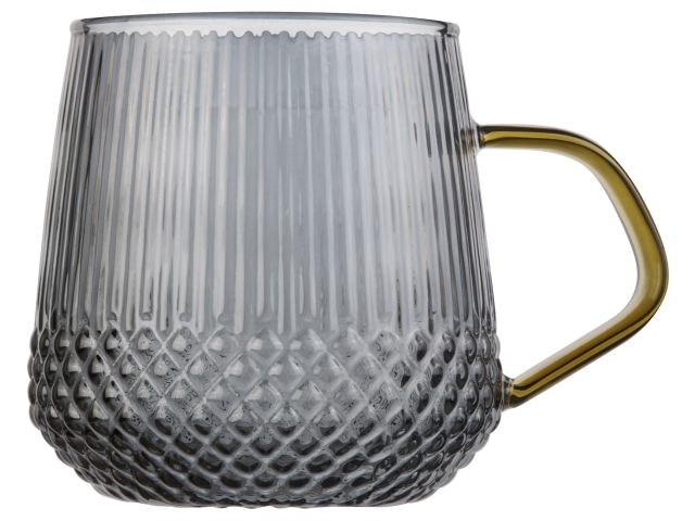 Кружка стеклянная, 400 мл, серия SONATA GOLDEN, PERFECTO LINEA