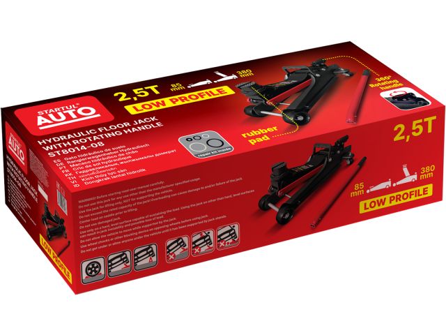 Домкрат подкатной 2,5т h85-380 STARTUL AUTO (ST8014-08)