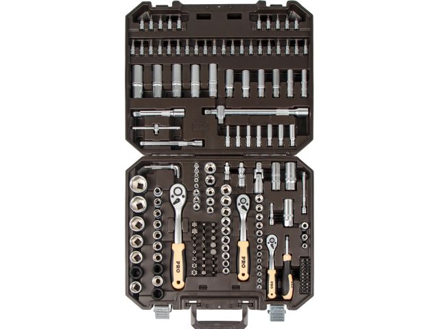 Набор головок и бит 171пр. 1/4",3/8",1/2" PRO STARTUL DAKAR (PRO-171DK)