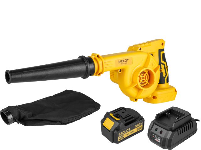 Воздуходувка аккумуляторная MOLOT MCB 1816 XLT Lite SET