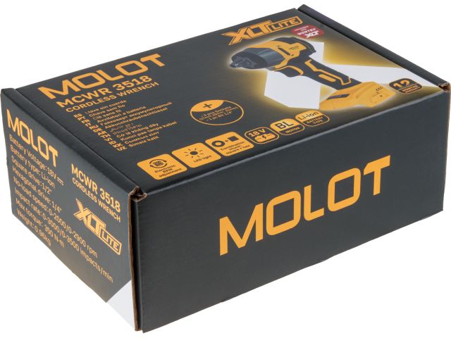 Гайковерт аккумуляторный MOLOT MCWR 3518 XLT Lite SOLO