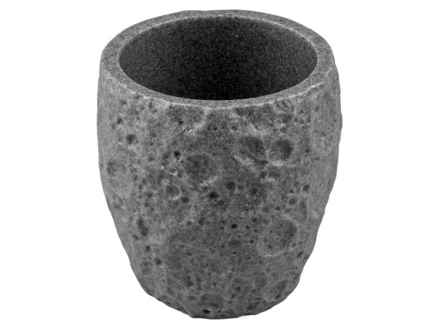 Стакан для зубных щеток MOON STONE, серый, PERFECTO LINEA