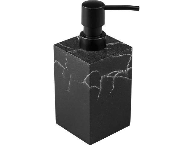 Набор аксессуаров для ванной комнаты, 4 предмета, MARBLE, черный, PERFECTO LINEA