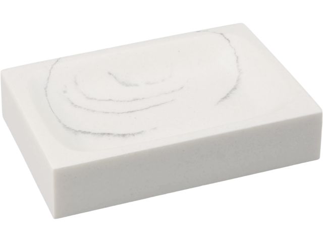 Набор аксессуаров для ванной комнаты, 4 предмета, MARBLE, белый, PERFECTO LINEA