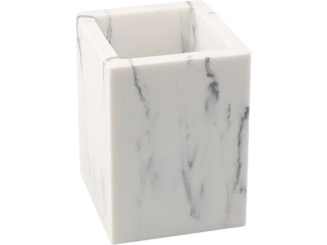 Набор аксессуаров для ванной комнаты, 4 предмета, MARBLE, белый, PERFECTO LINEA