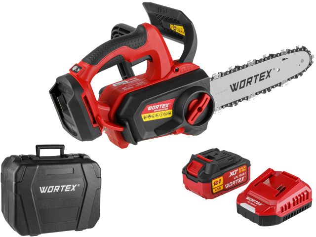 Аккум. пила цепная WORTEX CEC 2518-3 в чем. ALL1 XLT SET БЕСЩЕТ., 18 В, 25.4 см