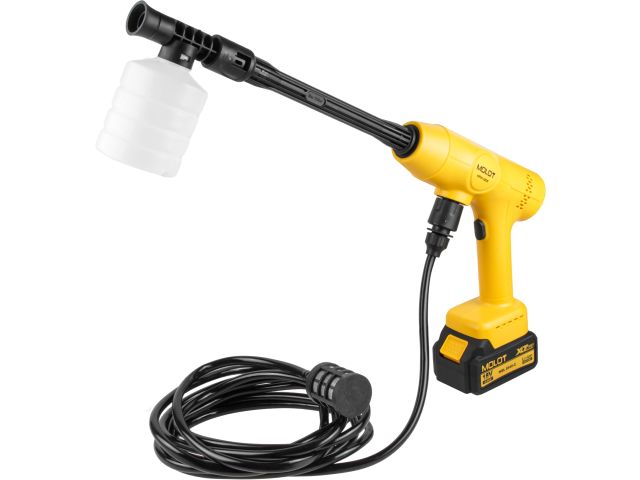 Очиститель высокого давления аккумуляторный MOLOT MPW 1825 XLT Lite SET