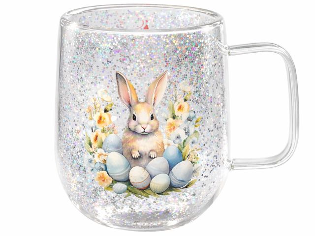 Кружка стеклянная с двойными стенками, 380 мл, серия EASTER-1, PERFECTO LINEA