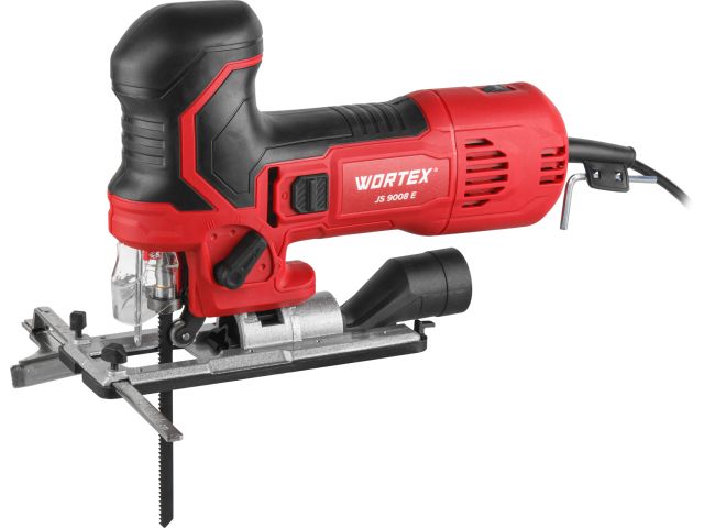 Лобзик электрический WORTEX JS 9008 E в кор. 750 Вт, 800-3000 ход/мин, пропил до 90 мм, грибов. рук.