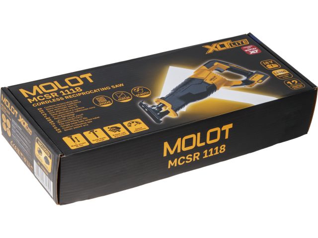 Пила сабельная аккумуляторная MOLOT MCSR 1118 XLT Lite SOLO