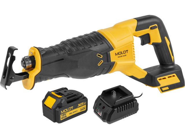Пила сабельная аккумуляторная MOLOT MCSR 1118 XLT Lite SET