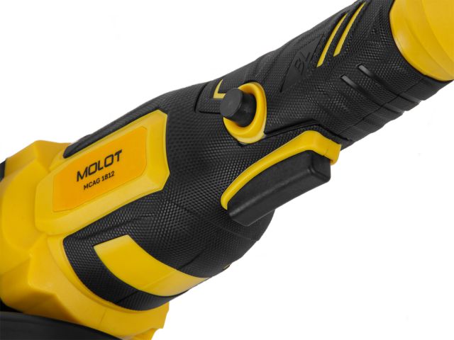 Шлифмашина угловая аккумуляторная MOLOT MCAG 1812 XLT Lite SET