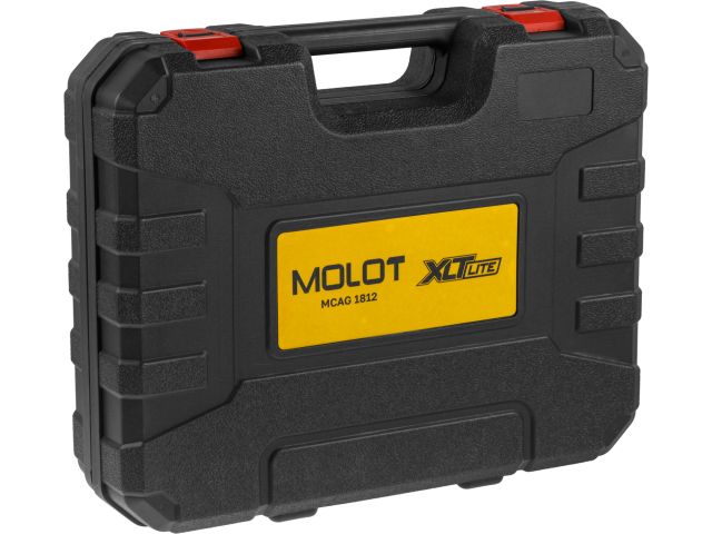 Шлифмашина угловая аккумуляторная MOLOT MCAG 1812 XLT Lite SET
