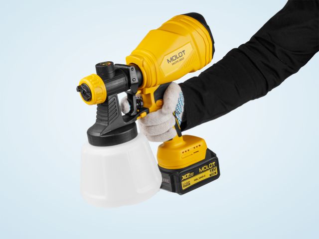 Краскораспылитель аккумуляторный MOLOT MCPS 1810 XLT Lite SET