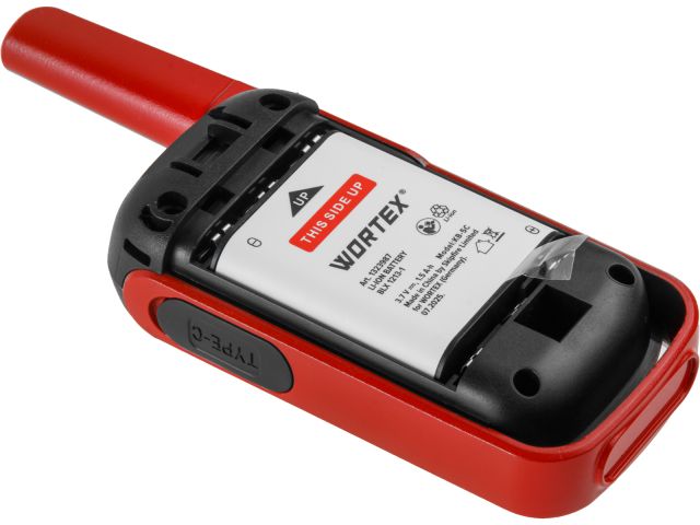 Портативная радиостанция WORTEX WT 0805 в кор. (комплект 2 шт.) SOLO, PMR (446 МГц), 0,5 Вт