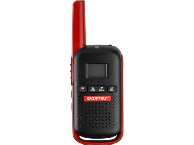 Портативная радиостанция WORTEX WT 0805 в кор. (комплект 2 шт.) SET, PMR (446 МГц), 0,5 Вт, 2x1,5 Ач