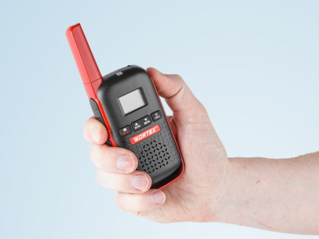 Портативная радиостанция WORTEX WT 0805 в кор. (комплект 2 шт.) SET, PMR (446 МГц), 0,5 Вт, 2x1,5 Ач